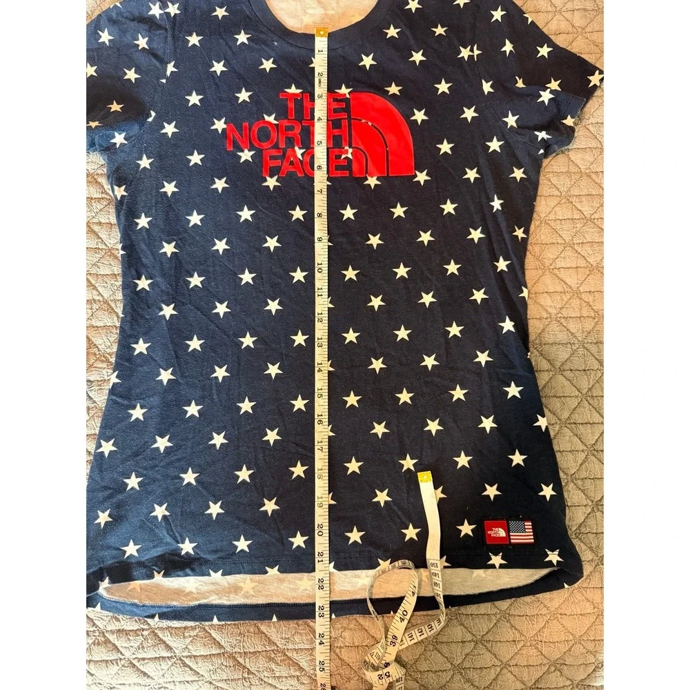 Women's medium red white and blue The North Face International Collection Tee - Picture 9 of 9